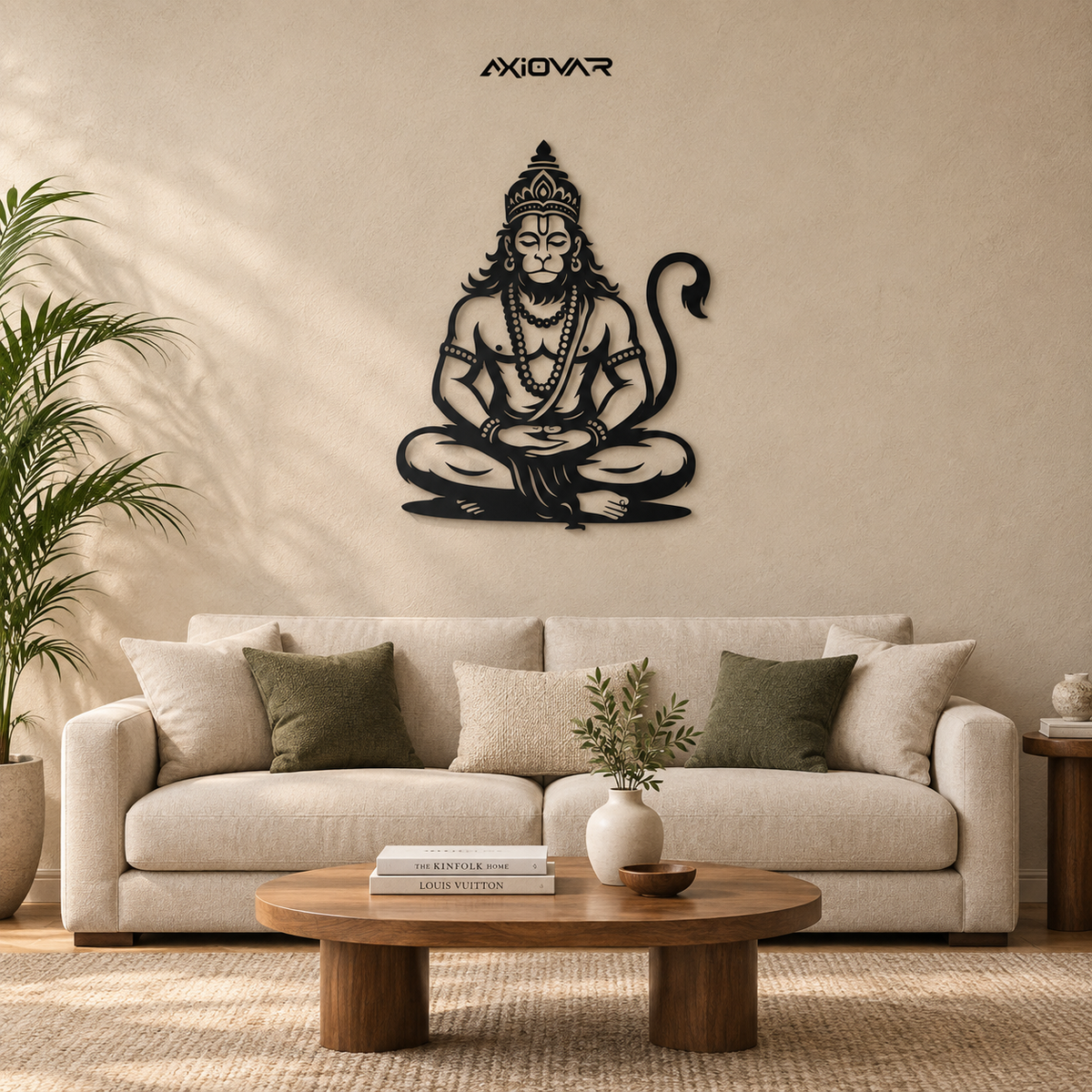 Lord Hanuman Metal Wall Art