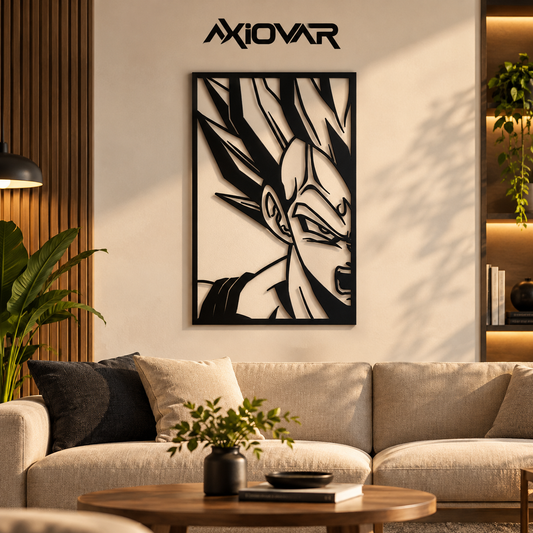 Anime Character Metal Wall Art – Black