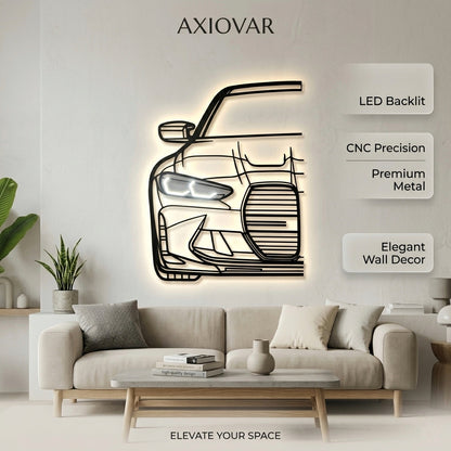 BMW Car Model LED Wall Decor (Black)