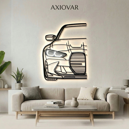 BMW Car Model LED Wall Decor (Black)