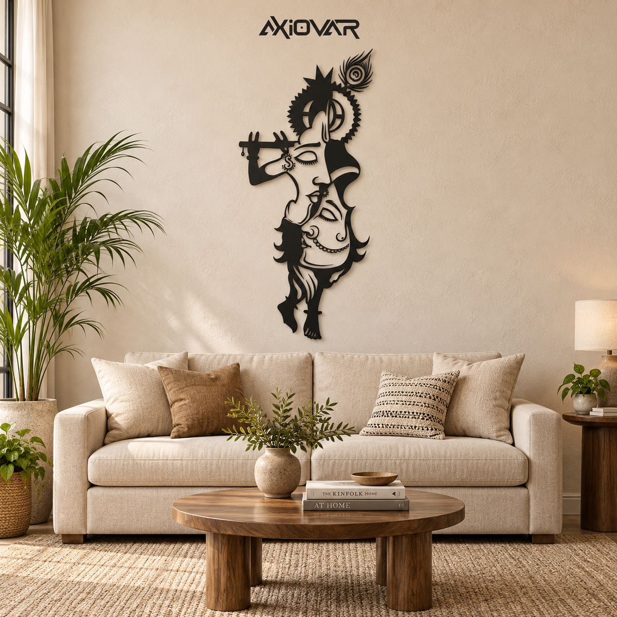 Radha Krishna Metal Wall Art